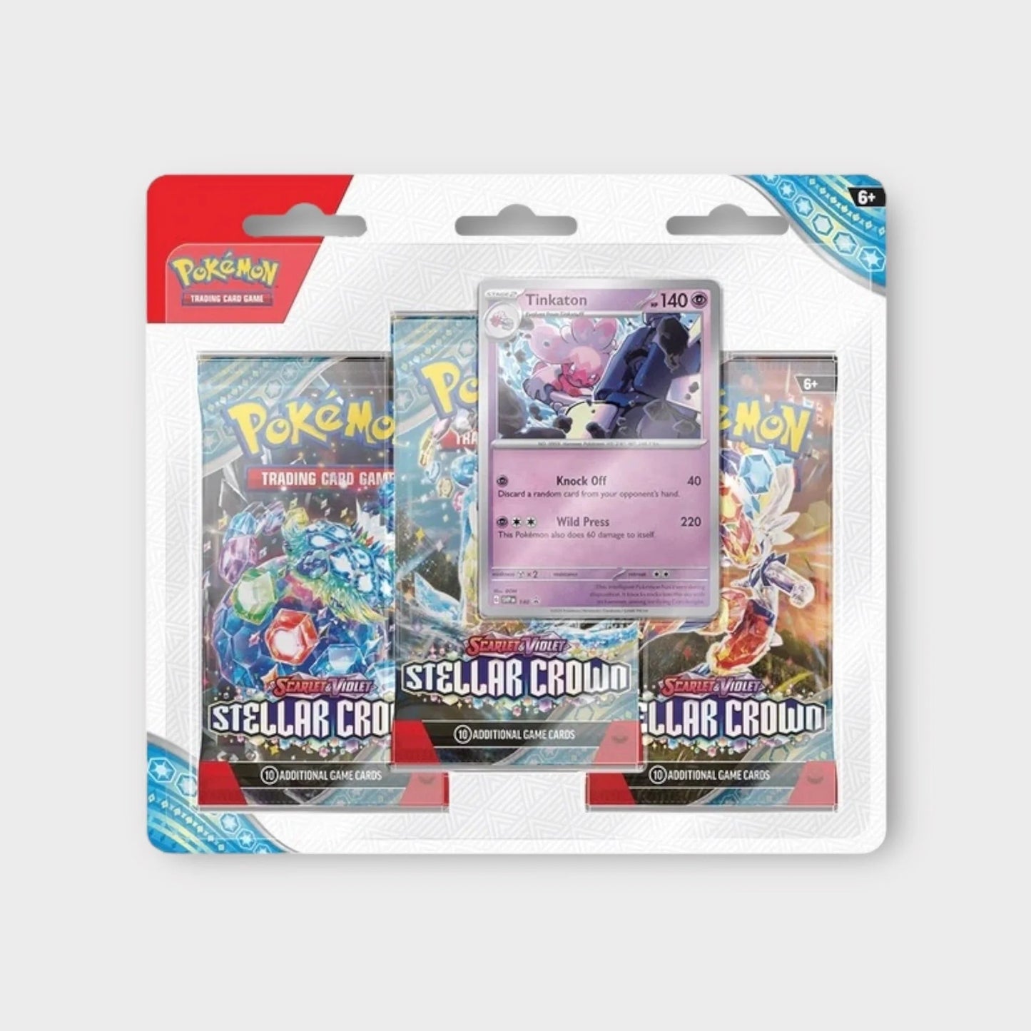 Pokemon TCG Scarlet and Violet Stellar Crown 3-Pack Blister