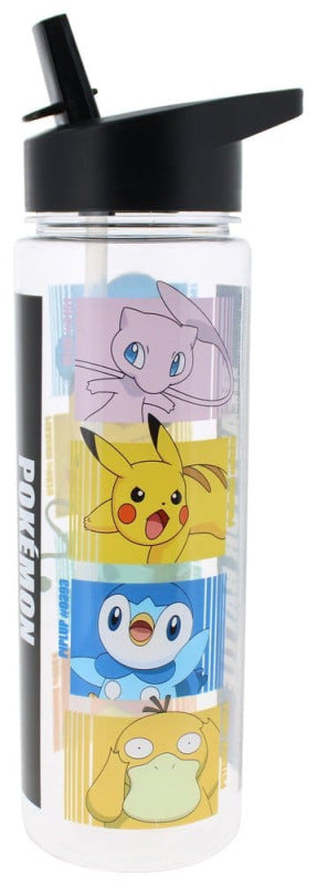 Pokemon water bottle lid and straw detail