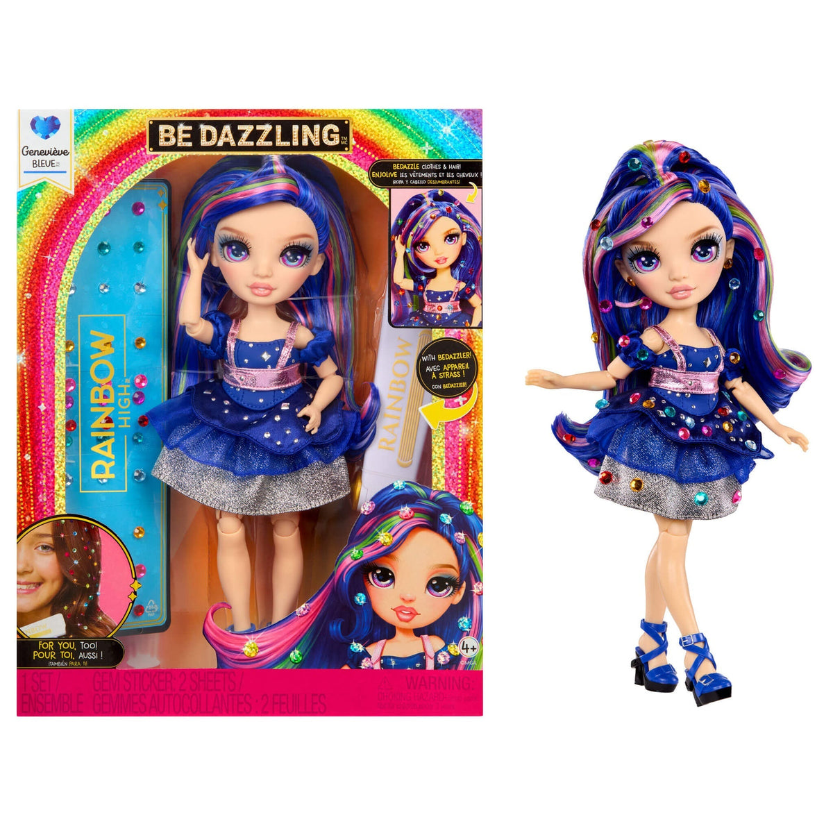 Rainbow High Be Dazzling Genevieve Bleue Blue fashion doll