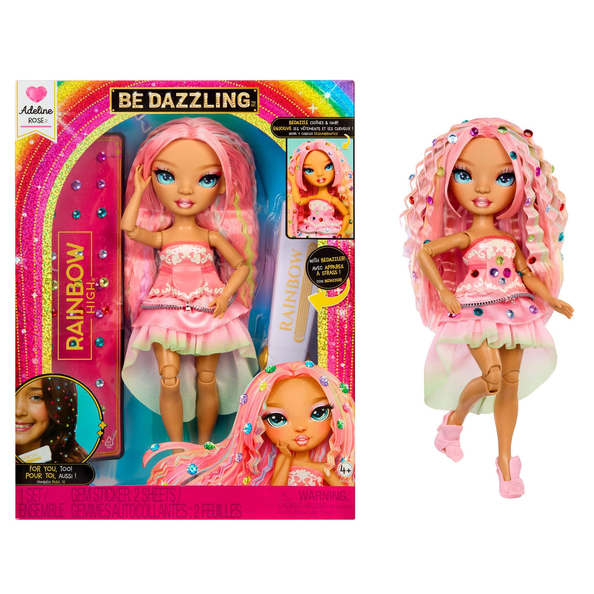 Rainbow High Be Dazzling Adeline Rose Pink fashion doll
