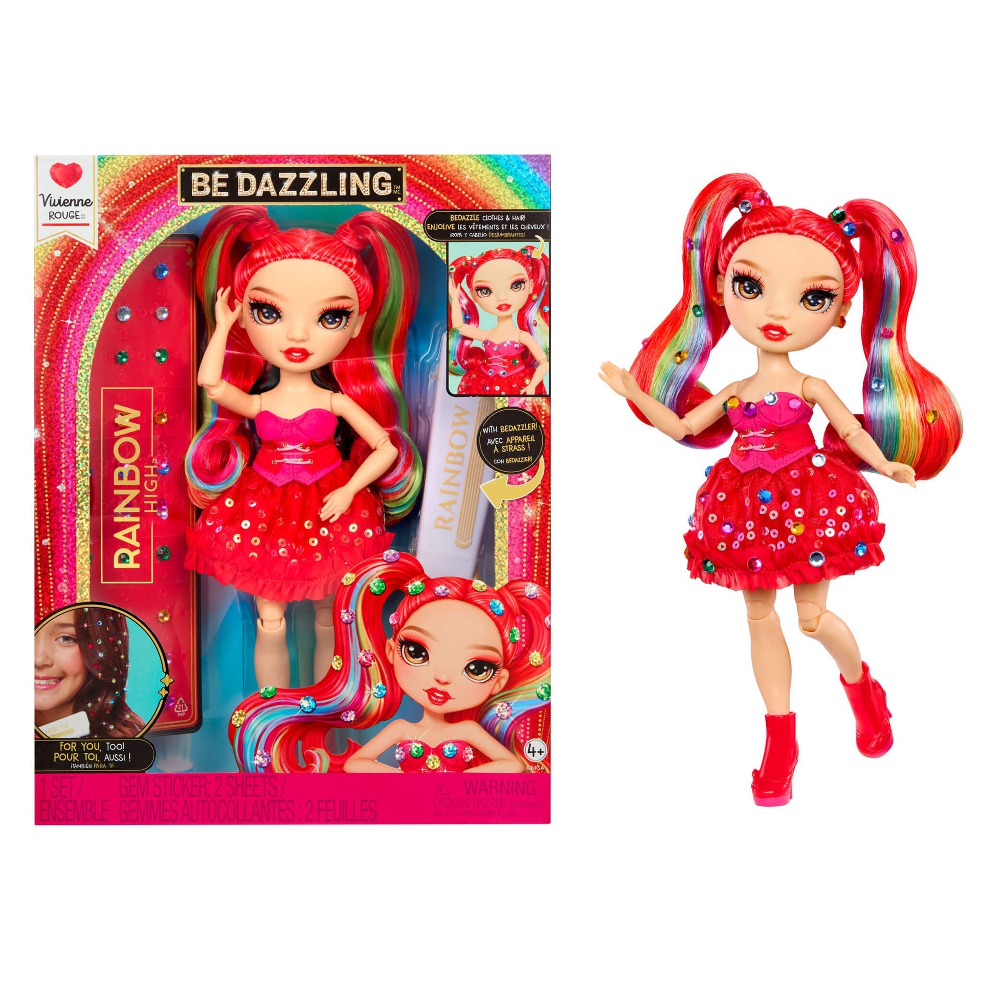 Rainbow High Be Dazzling Vivienne Rouge Red fashion doll
