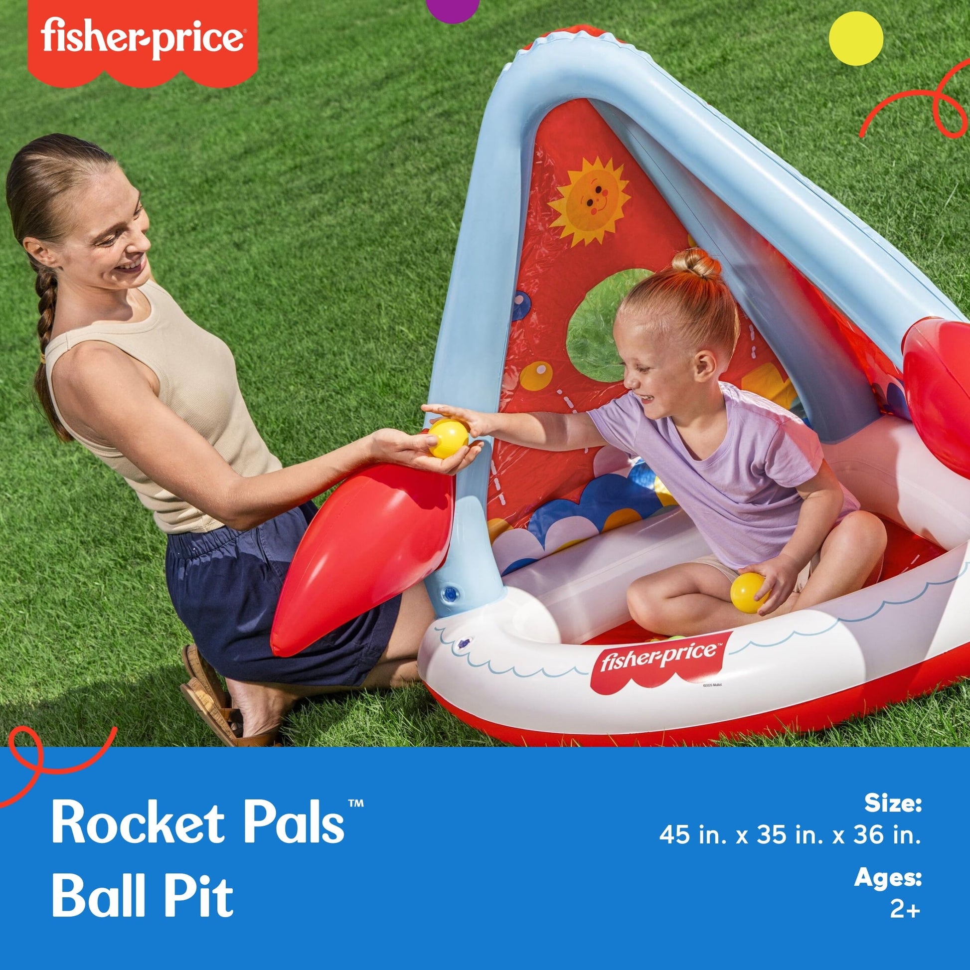 Fisher-Price Rocket Pals Ball Pit outdoor play image