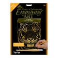 Royal & Langnickel Bengal Tiger Gold Foil Engraving Art packaging