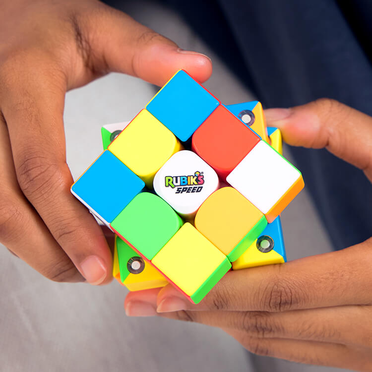 Rubik's Speed Cube 3x3 in use