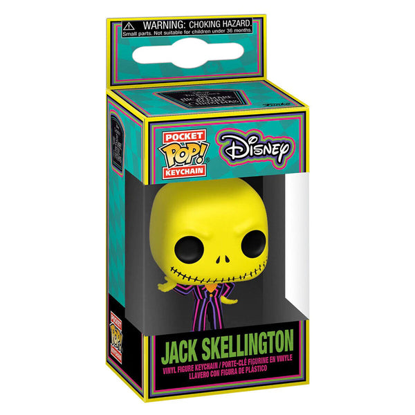 Funko POP Keychain: Nightmare Before Christmas - Jack Skellington Blacklight