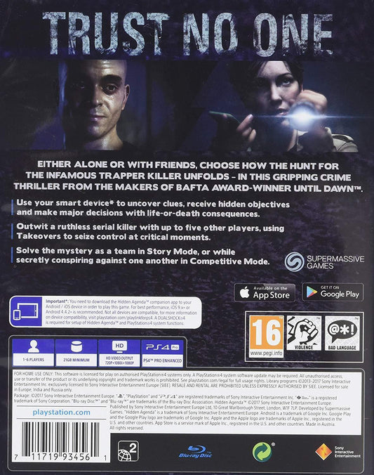 Hidden Agenda (PlayStation 4)