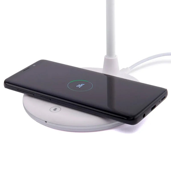 Groov-E LED Lamp With Wireless Charger & Speaker White
