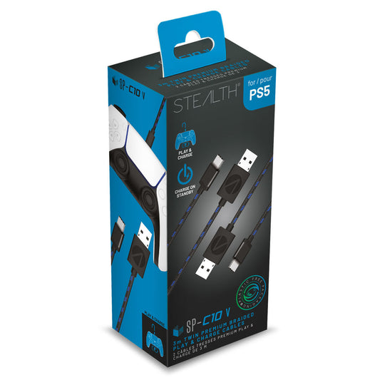 PS5 Charge Cables Twin Pack