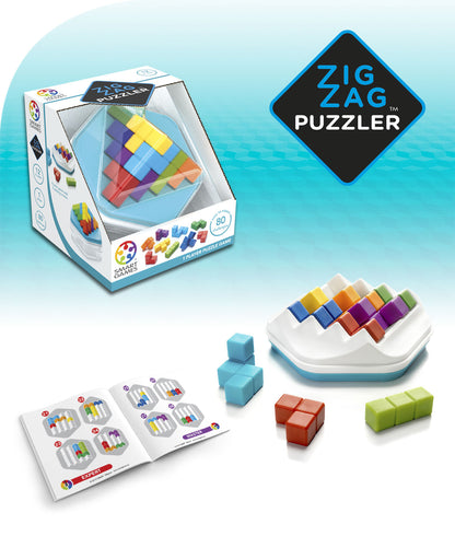 SmartGames Zig Zag Puzzler game contents and challenges
