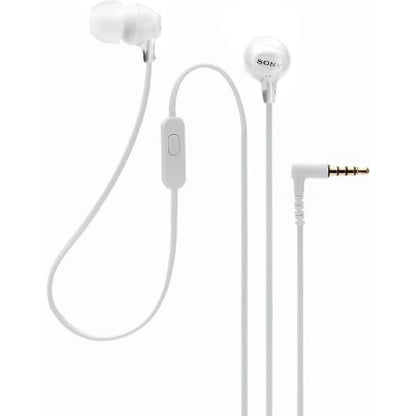 Sony MDR-EX15AP In-Ear Headphones with Microphone - White