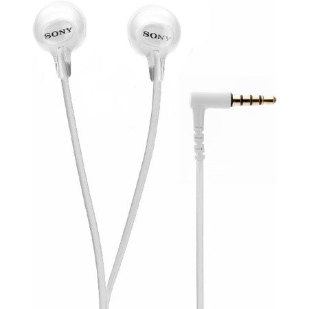Sony MDR-EX15AP In-Ear Headphones with Microphone - White