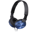 Sony MDR-ZX310AP blue foldable on-ear headphones