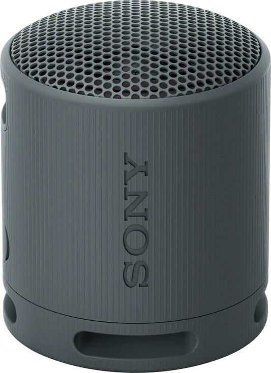 Sony SRS-XB100 black Bluetooth speaker angled view