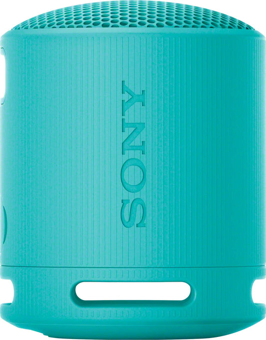 Sony SRS-XB100 blue Bluetooth speaker front view