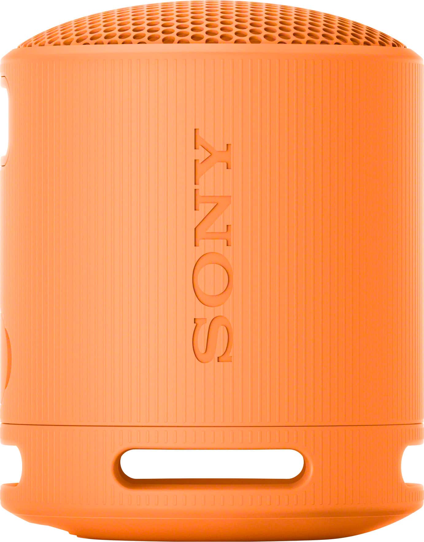 Sony SRS-XB100 orange Bluetooth speaker front view
