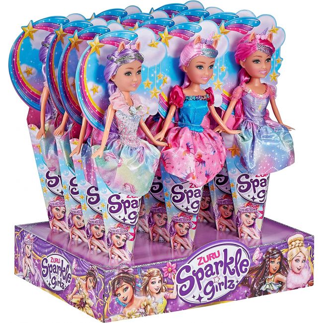 Sparkle Girlz Unicorn Princess cone doll