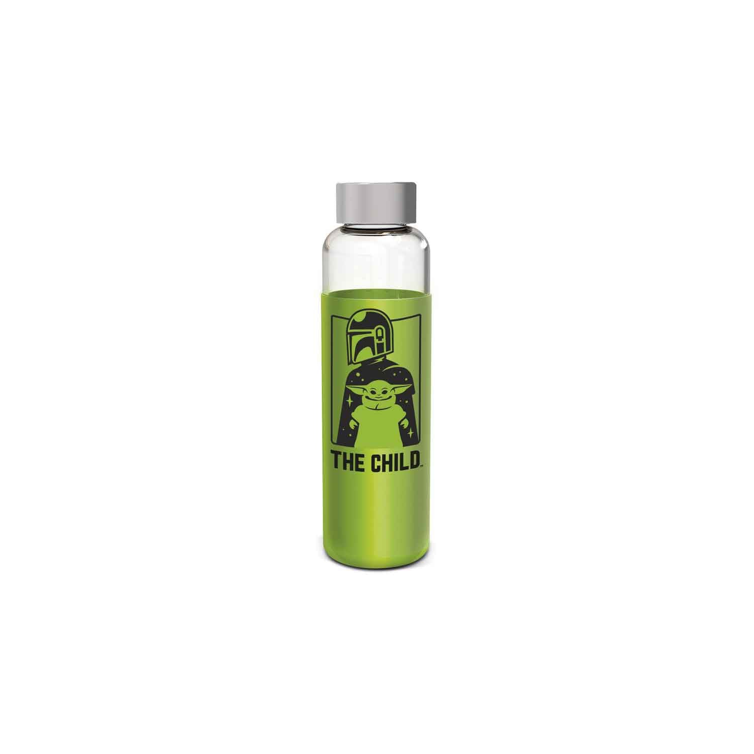Star Wars The Mandalorian The Child glass bottle with silicone cover