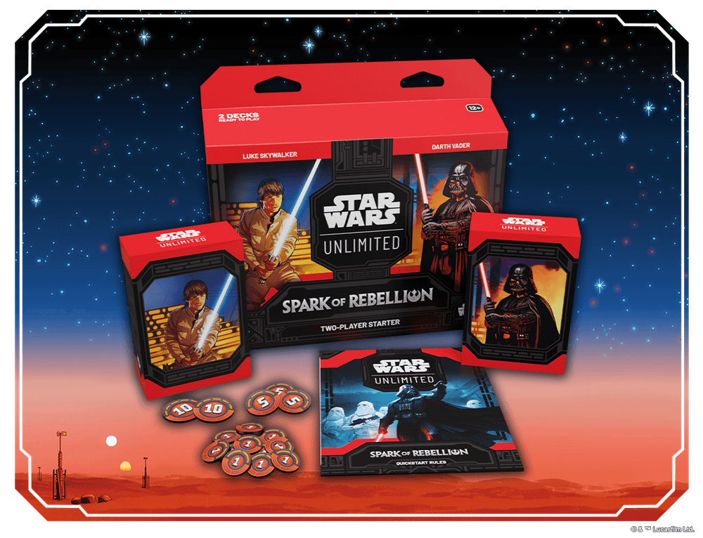 Star Wars: Unlimited Spark of Rebellion Two-Player Starter (Luke Vs Vader)