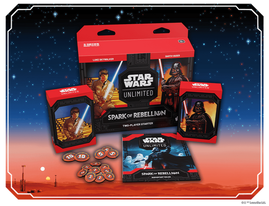 Star Wars: Unlimited Spark of Rebellion Two-Player Starter (Luke Vs Vader)