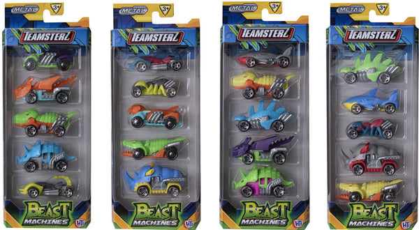 Teamsterz Beast Team Die-Cast 5 Pack Assorted