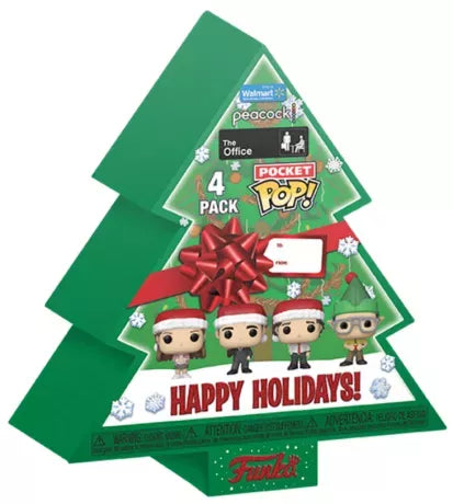 Funko POP Keychain: The Office - Holiday 4 Pack