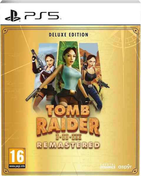 Tomb Raider I-III Remastered Starring Lara Croft [Deluxe Edition] (PlayStation 5)