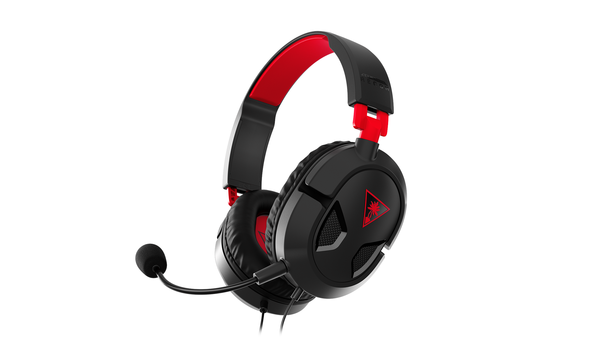 Turtle Beach Recon 50 Black/Red wired gaming headset front view