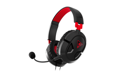 Turtle Beach Recon 50 Black/Red wired gaming headset front view