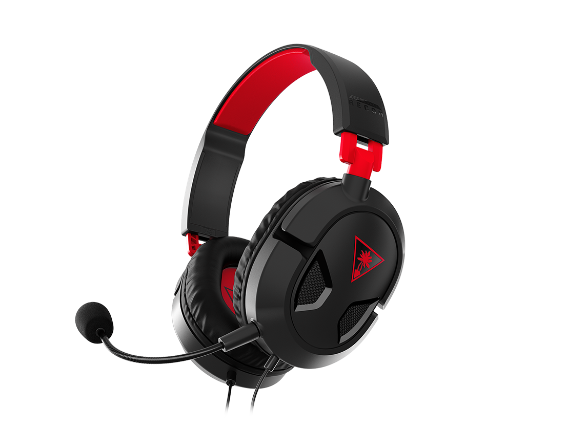 Turtle Beach Recon 50 Black/Red wired gaming headset main view