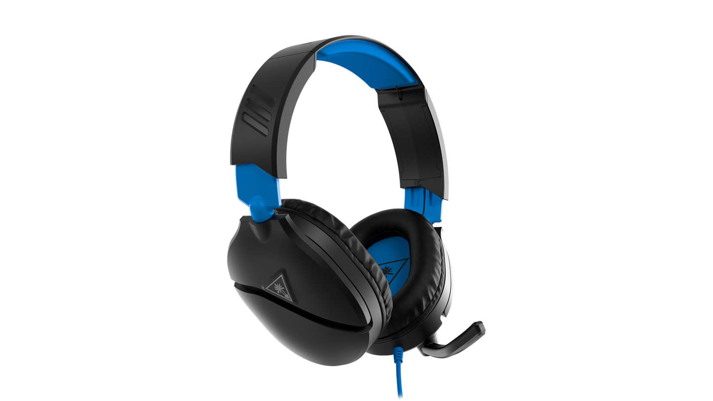 Turtle Beach Recon 70P Black/Blue wired gaming headset detail view