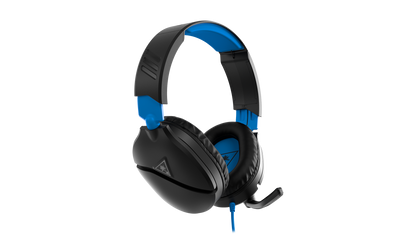 Turtle Beach Recon 70P Black/Blue wired gaming headset detail view