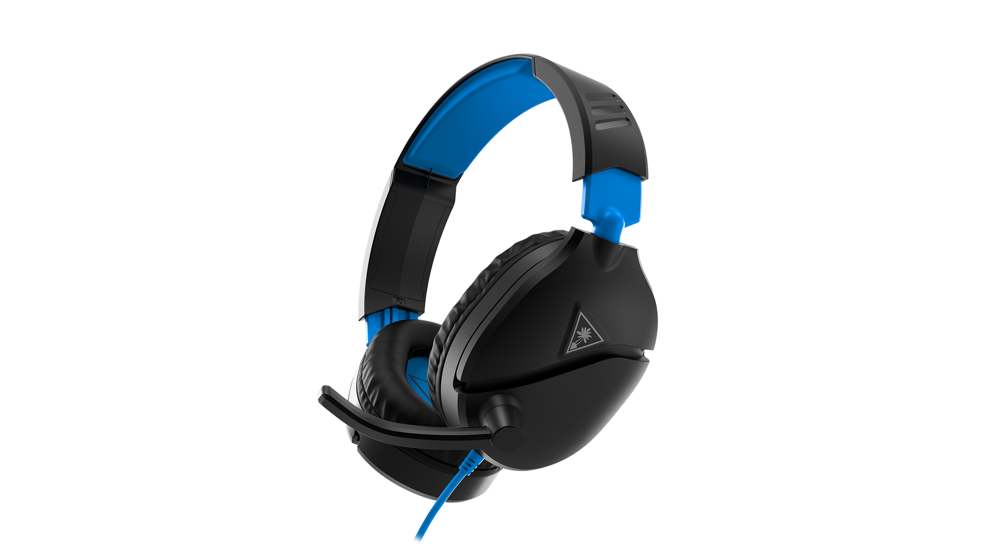 Turtle Beach Recon 70P Black/Blue wired gaming headset front view