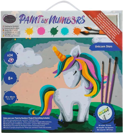 Paint By Numb3rs: Unicorn Stars 30 x 30 cm Kit