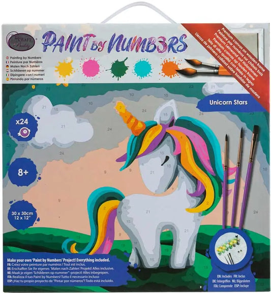 Paint By Numb3rs: Unicorn Stars 30 x 30 cm Kit