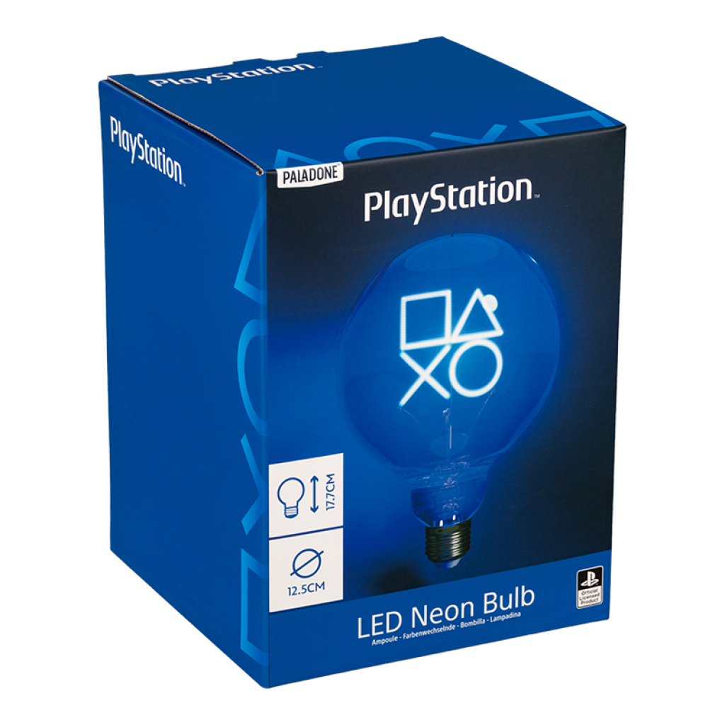 Paladone PlayStation LED Neon Bulb with E27 fitting