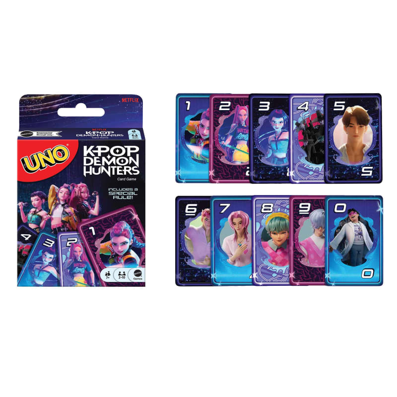 UNO KPop Demon Hunters card game box