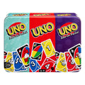 UNO card game with two add-on packs collectible tin