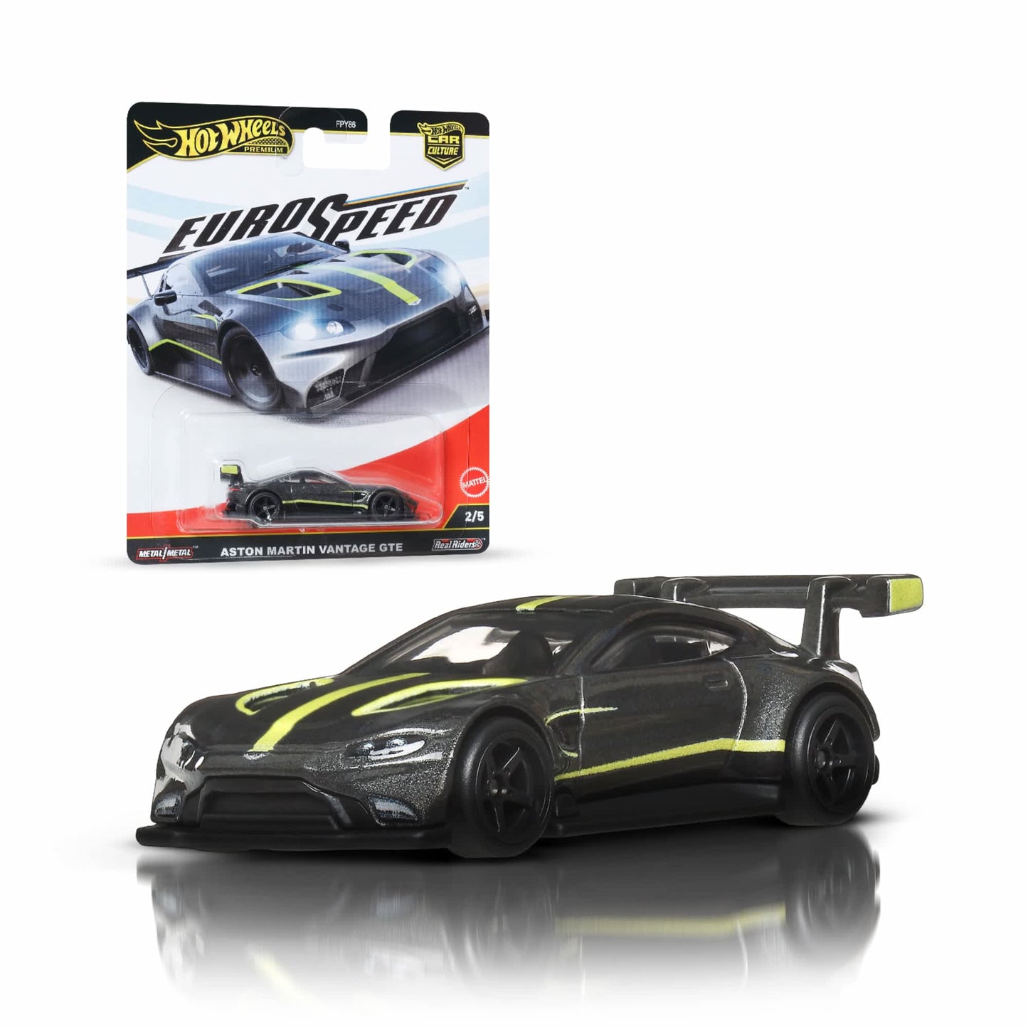 Hot Wheels Euro Speed Aston Martin Vantage GTE in package