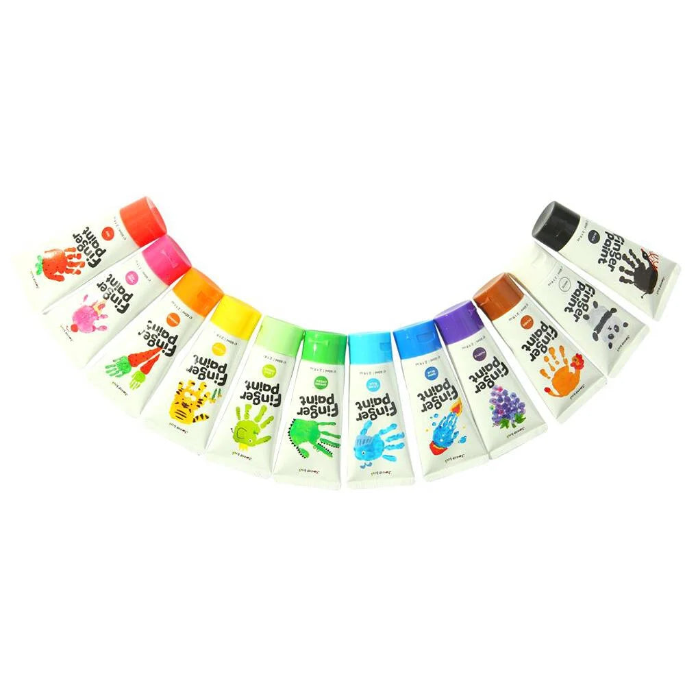 FINGER PAINT 12 COLOUR SET (JAR MELO)