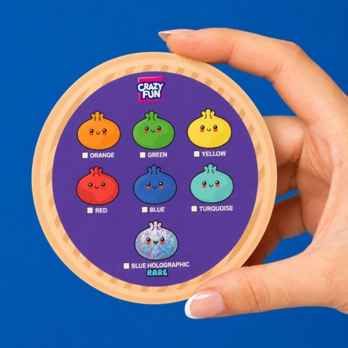 Crazy Fun RMS Mystery Squishy Dumpling Blue Holographic Edition variants