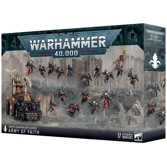 Warhammer 40,000 Adepta Sororitas Battleforce Army of Faith box art