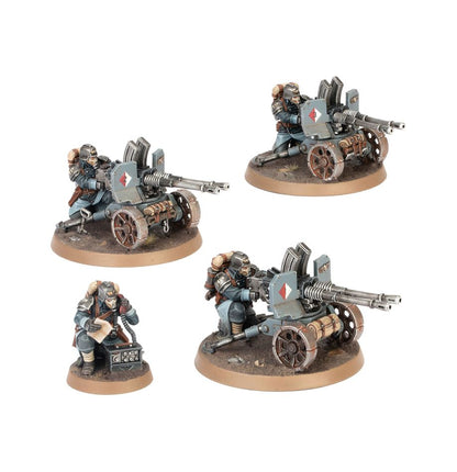Warhammer 40,000 Astra Militarum Krieg Heavy Weapons Squad miniatures