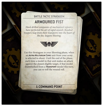 Astra Militarum Datacards cards detail