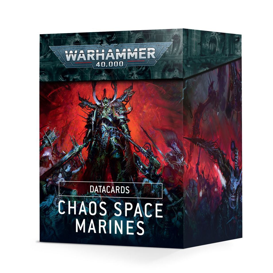 Chaos Space Marines Datacards detail