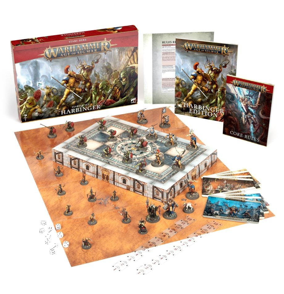 Warhammer Age of Sigmar Harbinger Starter Set contents