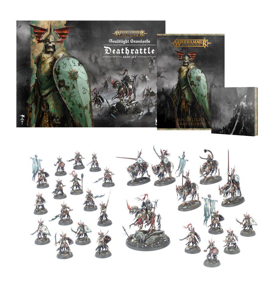 Warhammer Age of Sigmar Soulblight Gravelords Deathrattle Army Set miniatures