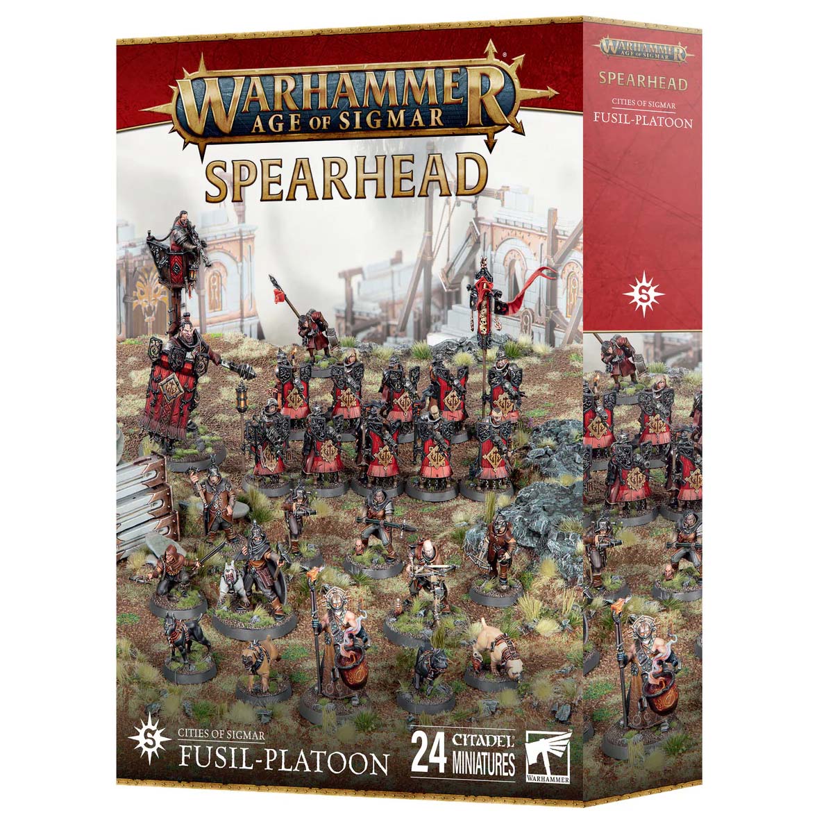 Warhammer Age of Sigmar Spearhead Cities of Sigmar Fusil-Platoon box art