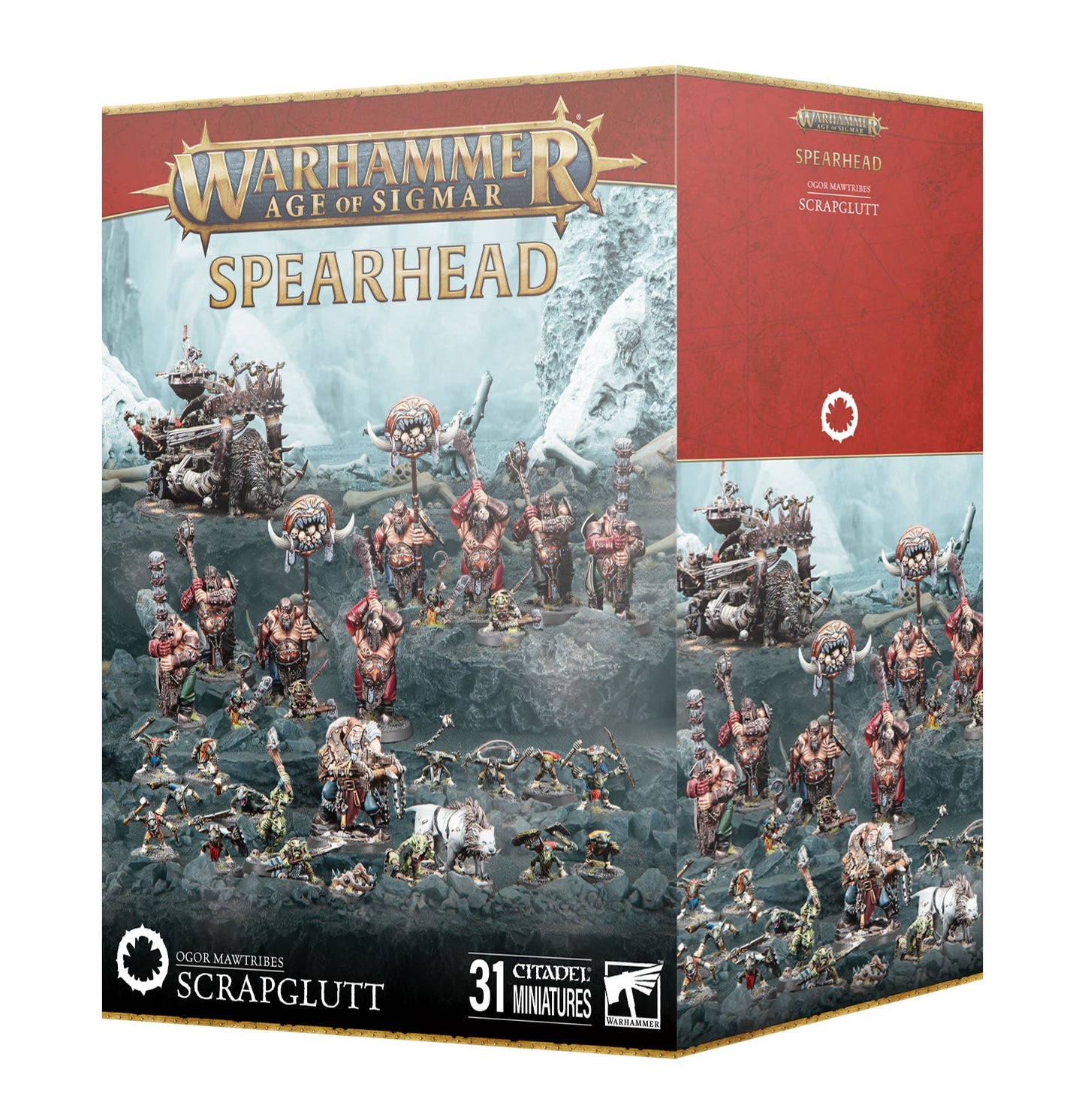 Warhammer Age of Sigmar Spearhead Ogor Mawtribes Scrapglutt box art