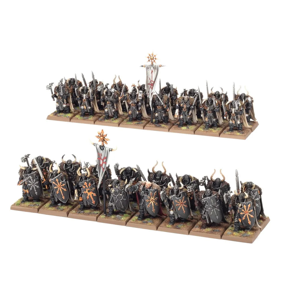 Warhammer The Old World Warriors of Chaos infantry miniatures