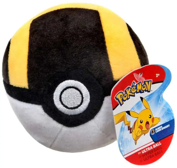 Pokemon Plush - Pokeball Ultra Ball Black/White 5"